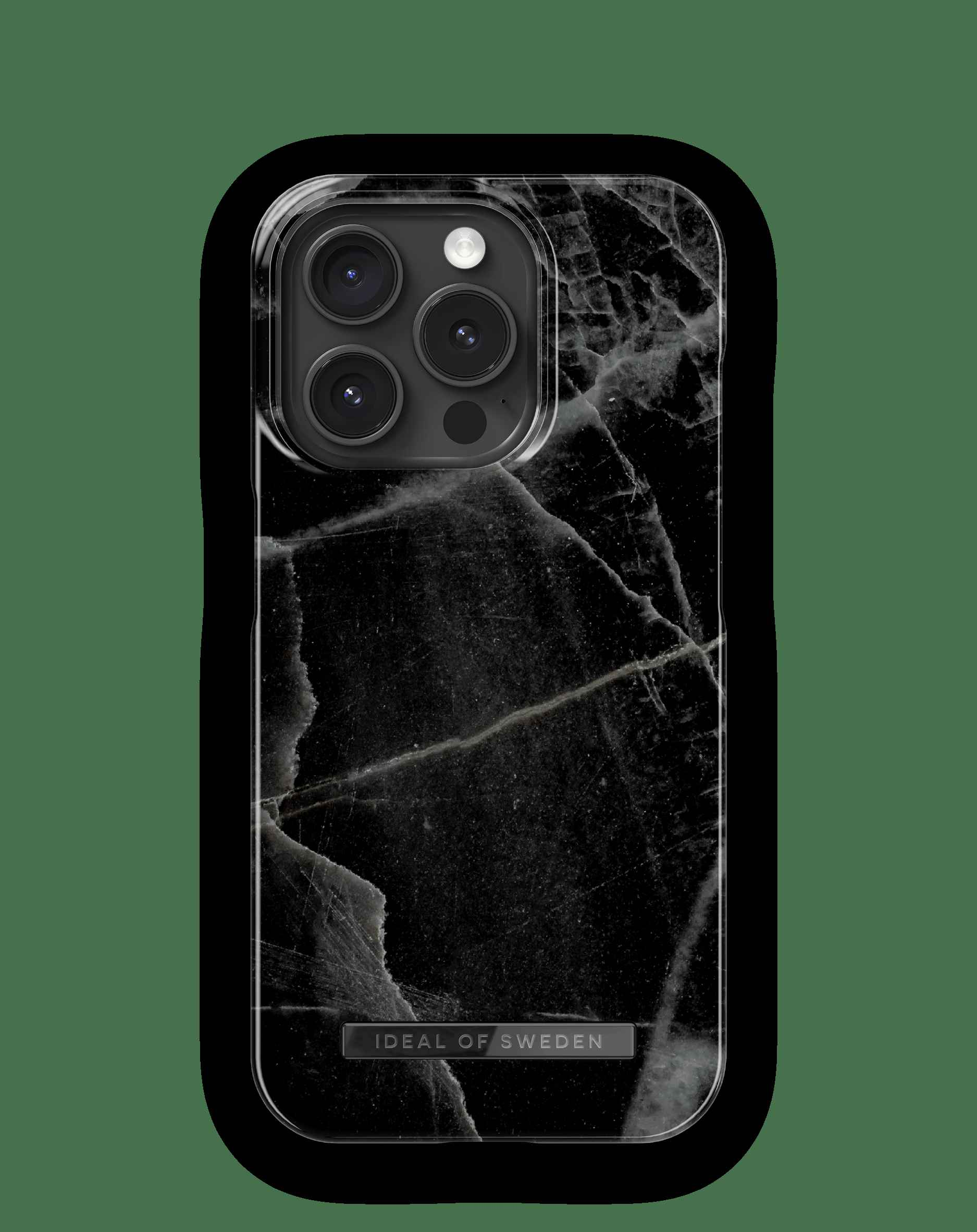 iPhone 14 Pro-deksel fra Ideal of Sweden med slankt svart marmordesign.